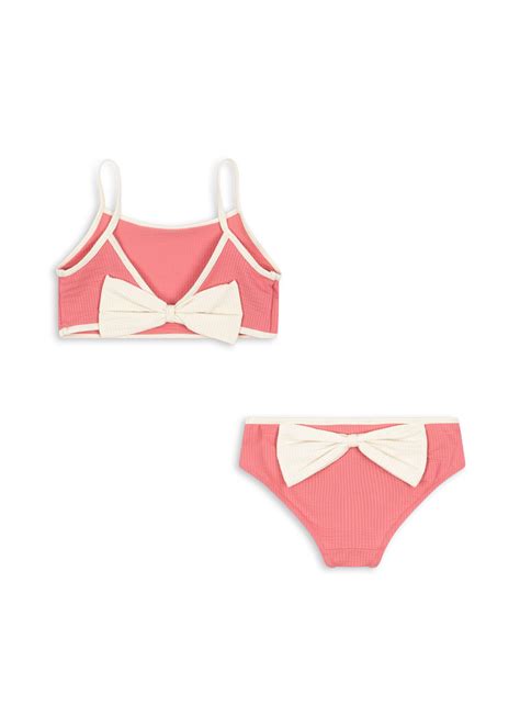 Konges Slojd Bowie Bikini Met Strik Bubblegum Roze Minipop