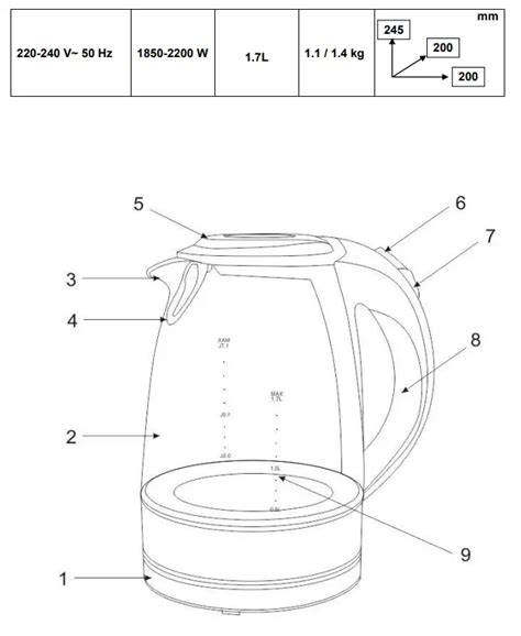 SCARLETT SC-EK27G98 ELectric Kettle Instruction Manual