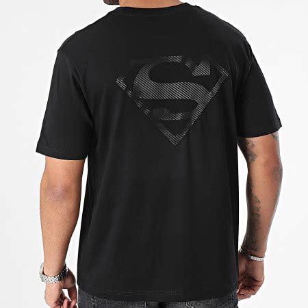 superman tee shirt oversize superman logo carbon noir