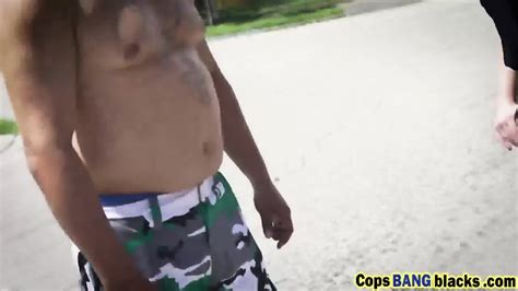 Horny Cops Bust Criminal Into Fucking Them In A Public Alley