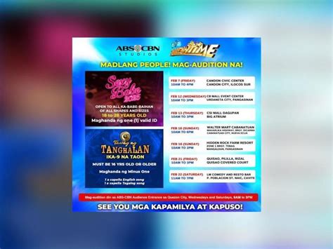 Auditions For Sexy Babe And Tawag Ng Tanghalan Now Open Gma Entertainment