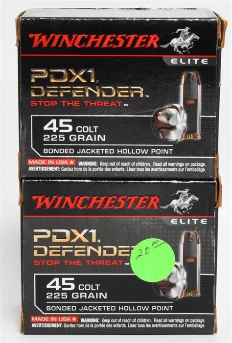 40 Rounds Of Winchester 45 Colt Ammunition