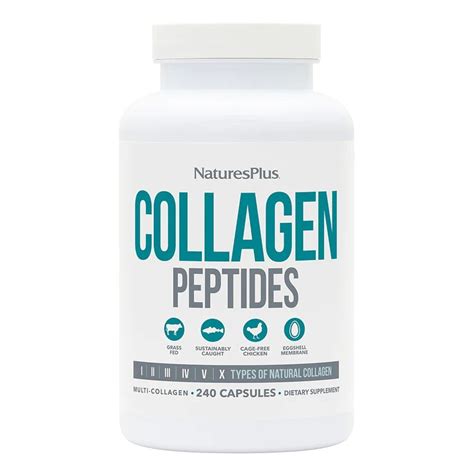 Nature S Plus Health Supplement Collagen Peptides Pills 240 Capsules