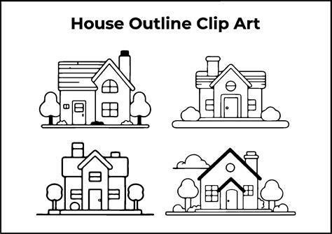 House Outline 10 Free Pdf Printables Printablee
