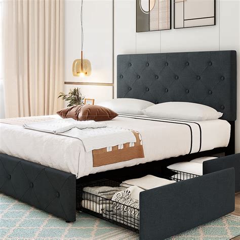 Queen Bed Frame Platform Atelier Yuwaciaojp