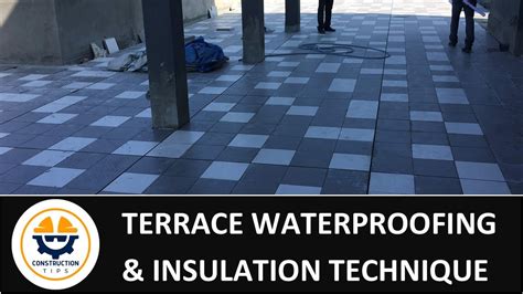 Roof Terrace Waterproofing Techniques And Insulation Procedure Site Youtube