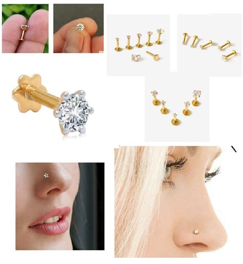 Buy Venus Gems Gallery A1 Diamond Nose Pin Original Certified Nose Gold