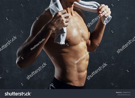 Wellbuilt Male Athlete Naked Muscular Body Stock Photo Shutterstock