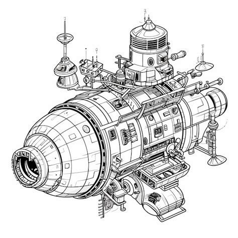Un Dibujo De Un Barco Con Un Dibujo En Blanco Y Negro De Un Barco