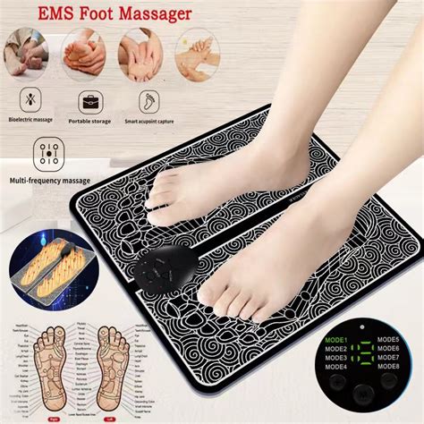 Jual EMS Foot Massager Alat Pijat Kaki Elektrik Foot Mat USB Bantalan