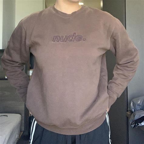 Nude Project Limited Addition Sweater Brown Depop