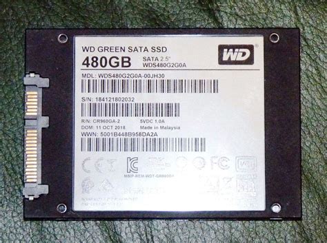 SSD диск WESTERN DIGITAL WD 2.5 Green 480Gb SATA III 3D TLC WDS480G2G0A ...