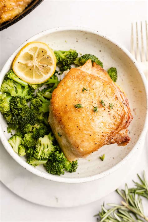 Oven Baked Lemon Chicken Thighs (Bone-In or Boneless) - The Whole Cook