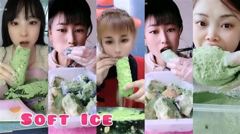 Asmr Heavy Matcha Powder Ice Soft Icehard Crushed Ice 🥣 White Ice Eatingv Good Crunchy Ice