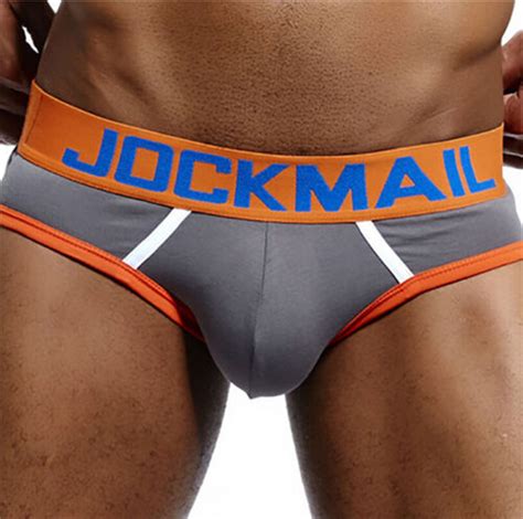 JOCKMAIL Men S Bikini Briefs Cotton Solid Underwear Low Rise Pouch Underpants EBay