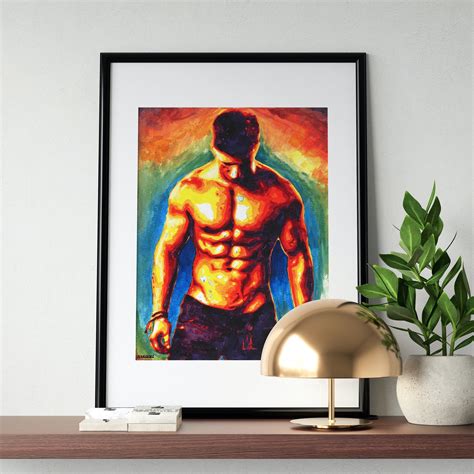 Male Model Figure Queer Art Gay Artwork Naked Men Print Etsy