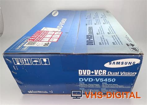 Samsung DVD-V5450 - DVD Player + VHS Video Recorder - VCR - DVD ...