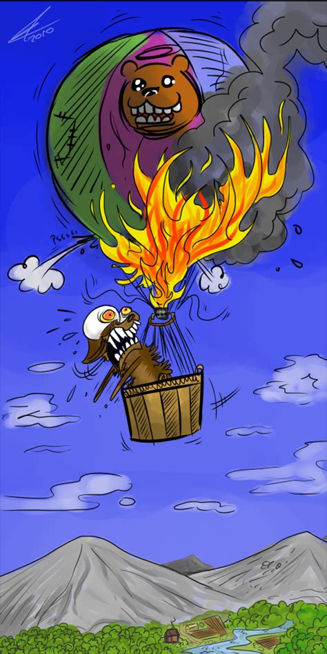 Hot Air Balloon By Knarkvovve