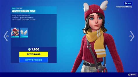 Winter Wonder Skye In Fortnite Chapter 4 Season 1 Item Shop Youtube