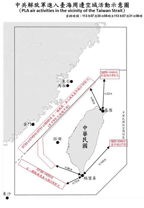 解放軍又來！35共機艦「四面夾台」戰機「雙箭頭」進逼北市50浬 政治 中時新聞網