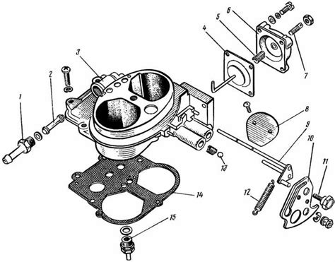 Разборка и сборка карбюратора ВАЗ-1111 Ока, Система питания