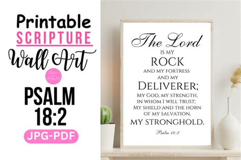 The Lord Is My Rock And My Fortress And My Deliverer Graphic By Pmjkush