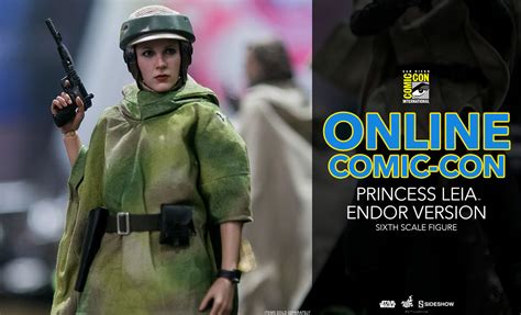 SDCC Hot Toys Princess Leia Endor Version Scale Figur