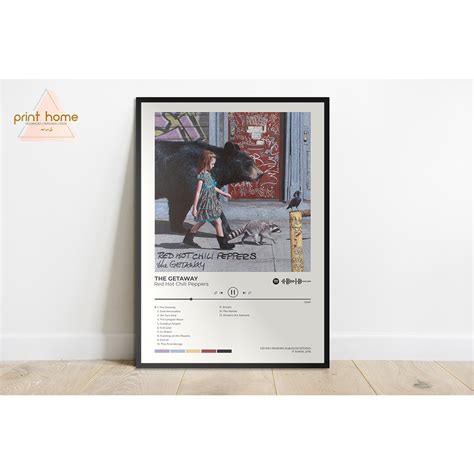 Quadro Poster Placa Mdf Red Hot Chili Peppers The Getaway Shopee Brasil
