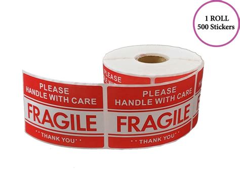 Fragile Handle With Care Shipping Sticker 2x3 Etsy