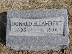 Donald H Lambert 1895 1916 Mémorial Find a Grave