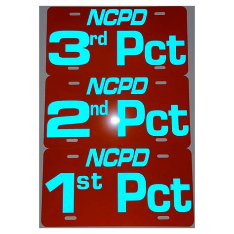 Ncpd Precinct License Plate Nassau County Police Replica Handmade