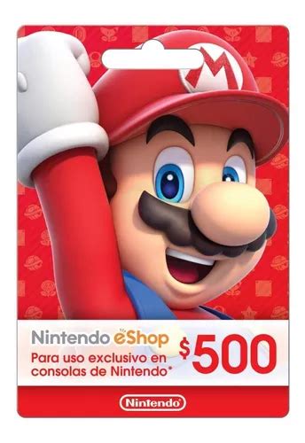 Nintendo Eshop Gift Card 500 Mxn Codigo Digital MercadoLibre