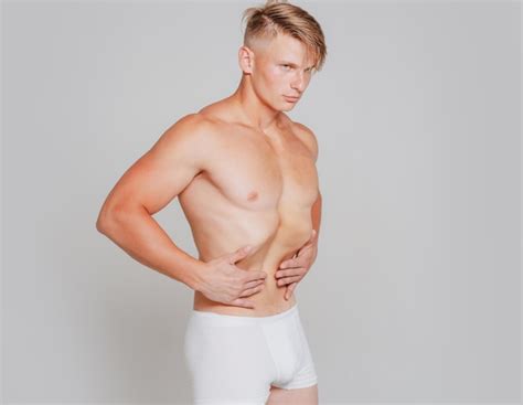Premium Photo Naked Man Torso Male Slim Stomach Fitness And Healthy Lifestyle Males Underwear