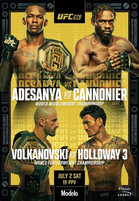 Official #UFC276 poster : r/ufc