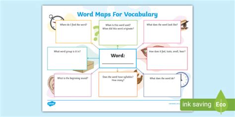 Word Maps For Vocabulary Twinkl Creat De Profesori