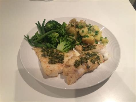 Zesty Haddock With Crushed Potatoes And Peas Felly Bull Recipe