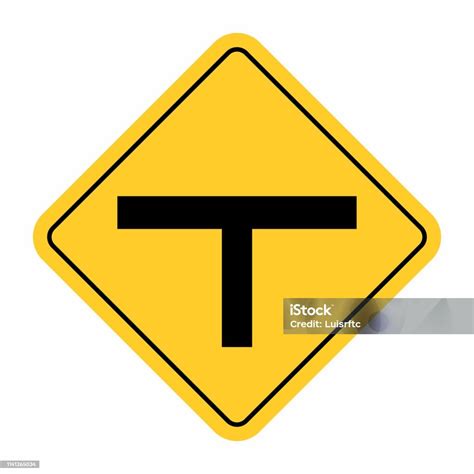 rambu jalan  lintas pertigaan ilustrasi stok  gambar