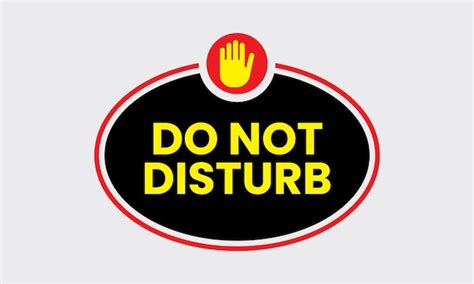 Premium Vector Do Not Disturb Signs Board Logo Label Stock Vector