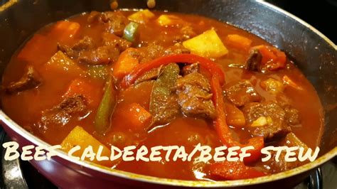 Beef Calderetabeef Stew Panlasang Pinoy Youtube