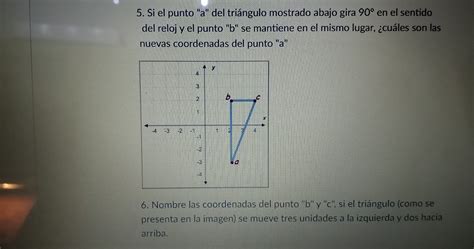 Si El Punto A Del Tri Ngulo Mostrado Abajo Gira En El