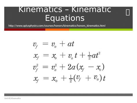 (PPTX) Kinematics – Kinematic Equations - DOKUMEN.TIPS