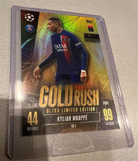 KYLIAN MBAPPE GOLD Rush Ultra Limited Edition Topps Match Attax 2024