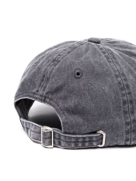 St Ssy Logo Embroidered Denim Cap Farfetch