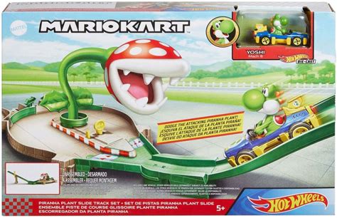 Hot Wheels Mario Kart Nemesis Track Set Piranha Racebaan Inclusief N Luigi Kart Bcc Nl