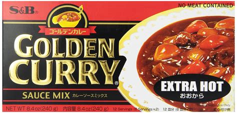 S B Golden Curry Sauce Mix Extra Hot 240g Amazon Co Uk Grocery