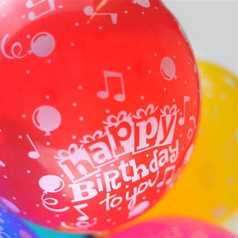 Joyeux Anniversaire Multicolore Inch Latex Ballons F Te Paquet De