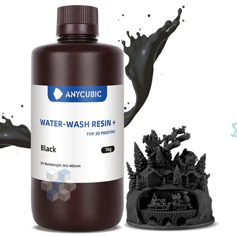 Фотополимерная смола Вода смываемая Anycubic Water-Wash Resin UV для 3Д ...