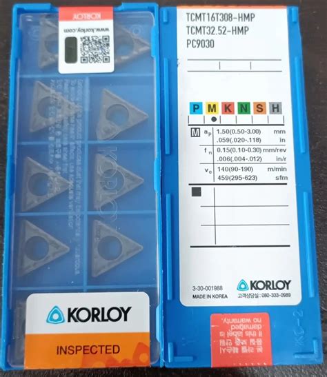 Korloy Carbide TCMT 16T308 HMP PC9030 For Industrial At 200 In Pune