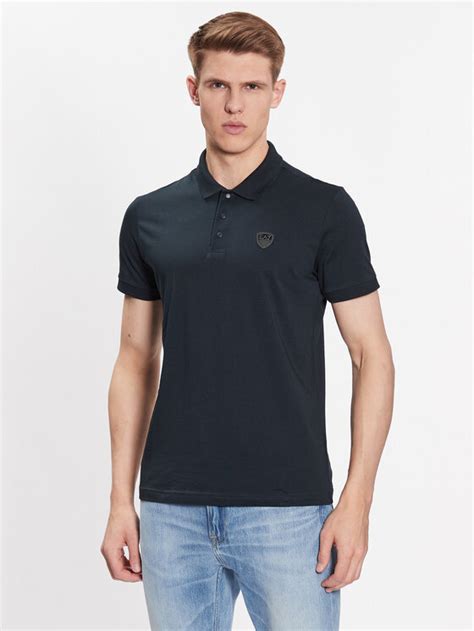 Ea Emporio Armani Polo Rpf Pjntz Granatowy Regular Fit Modivo Pl