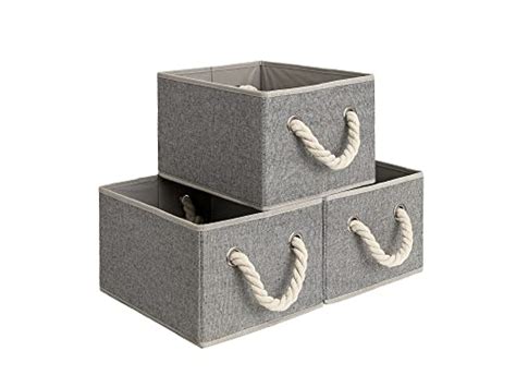 StorageWorks Storage Baskets for Shelves, Rectangular Closet Organizers ...